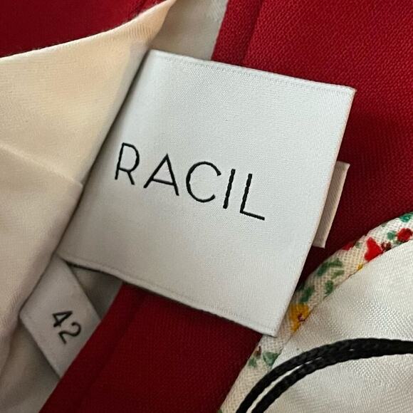 Racil Red Double Breasted Wool Blazer - Picture 6 of 12